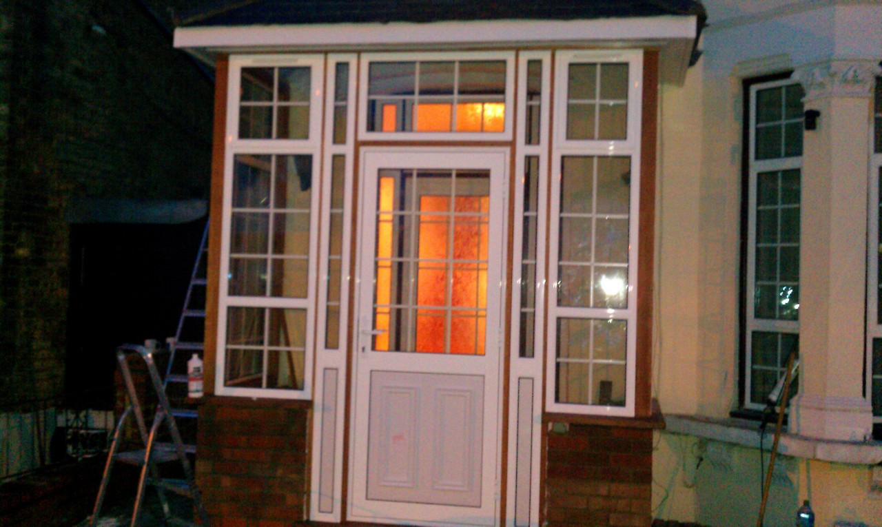 uPVC porch with Georgian bar glazing installed in Tulse Hill